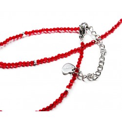 Necklace and bracelet - Spinel/Hematite (0001)