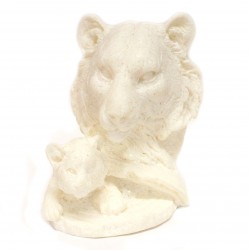 Statuette of marble-Tiger 12x9cm (000001)