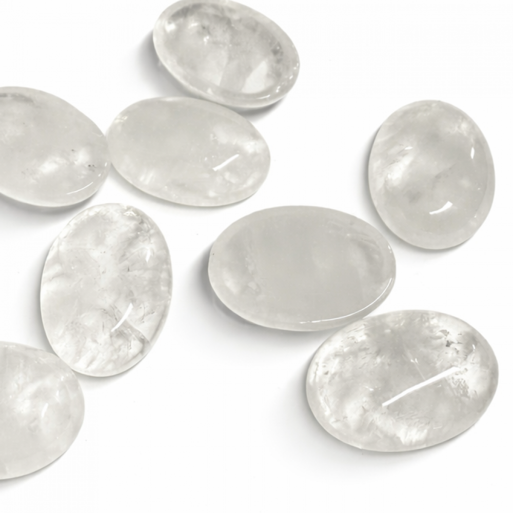 Cabochon - Rock crystal 25 mm x 18 mm