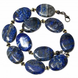 Necklace - Lazulite/Hematite (2102)