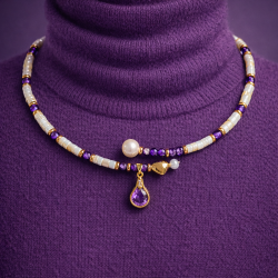Pearl and Zircon Necklace