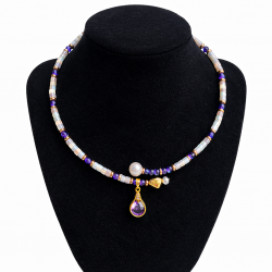 Pearl and Zircon Necklace