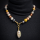 Imitation Pearl Necklace with Baroque Pearl Pendant