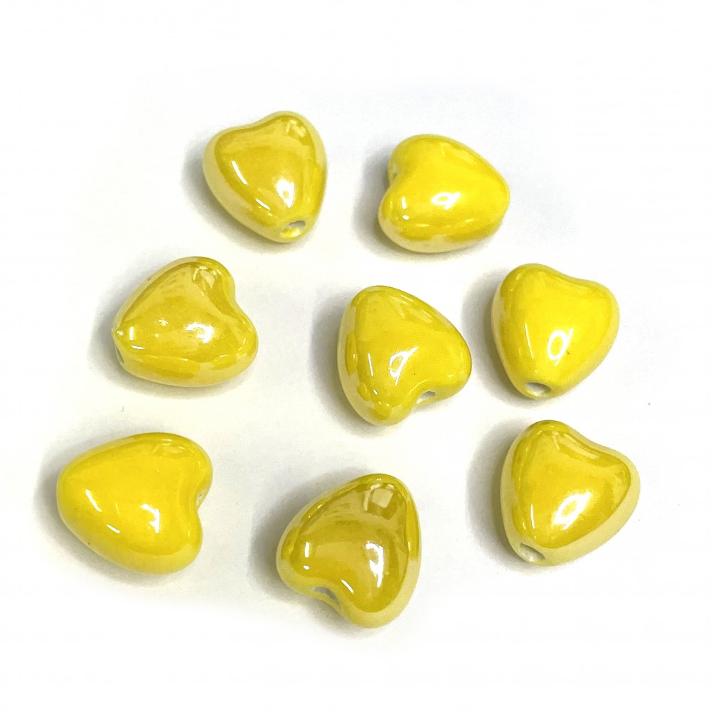 Porcelain beads (ceramic) 12x12x9mm 2pcs.(C00005)