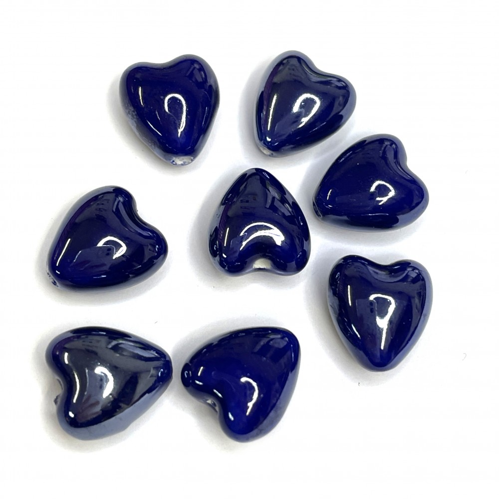 Porcelain beads (ceramic) 12x12x9mm 2pcs.(C00008)