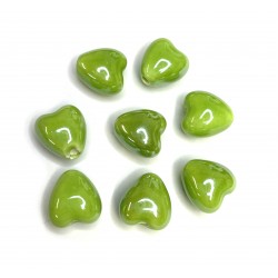 Porcelain beads (ceramic) 12x12x9mm 2pcs.(C00009)