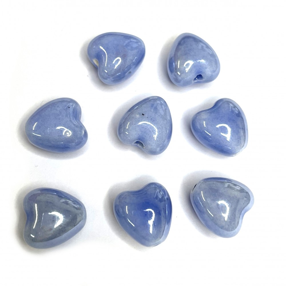 Porcelain beads (ceramic) 12x12x9mm 2pcs.(C00010)
