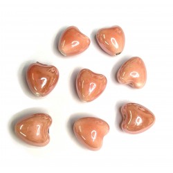 Porcelain beads (ceramic) 12x12x9mm 2pcs.(C00011)