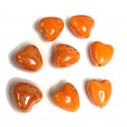 Porcelain beads (ceramic) 12x12x9mm 2pcs.(C00012)
