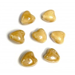 Porcelain beads (ceramic) 12x12x9mm 2pcs.(C00013)