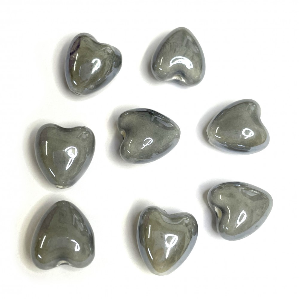 Porcelain beads (ceramic) 12x12x9mm 2pcs.(C00014)