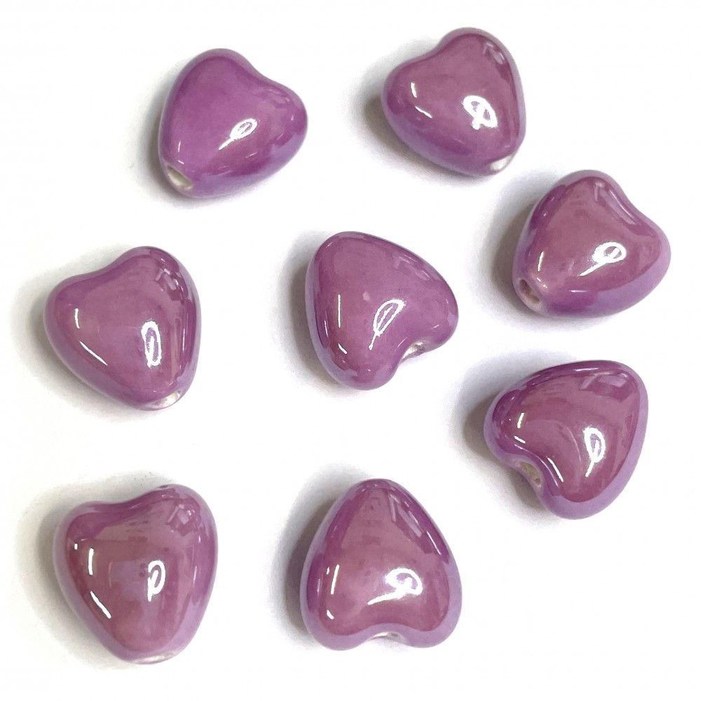 Porcelain beads (ceramic) 12x12x9mm 2pcs.(C00015)