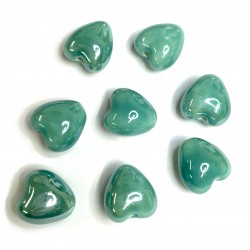 Porcelain beads (ceramic) 12x12x9mm 2pcs.(C00016)