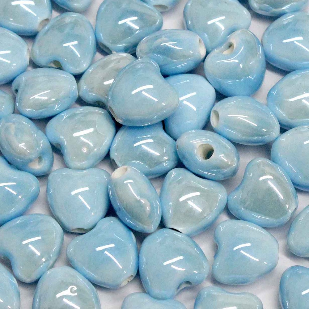 Porcelain beads (ceramic) 10x10x7mm 2pcs.(C00004)