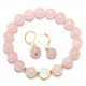 Set - Rose quartz/Moon stone (3290)