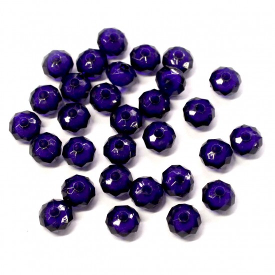 Plastmasas pērles 8x5mm 30.gab.(P01019)