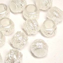 Plastmasas pērles 8x10mm 15.gab.(P01400)