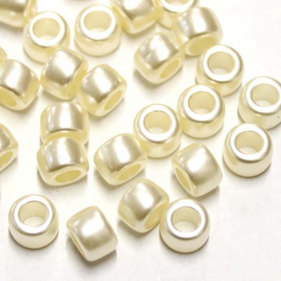 Plastmasas pērles 8x6mm 30.gab.(P01016)