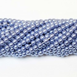 Beads-glass with plastic (Electroplating) 4mm (G04050)