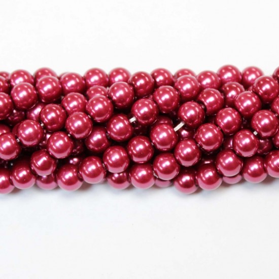 Beads-glass with plastic (Electroplating) 6mm (G06021)