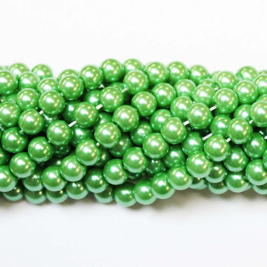 Beads-glass with plastic (Electroplating) 6mm (G06030)