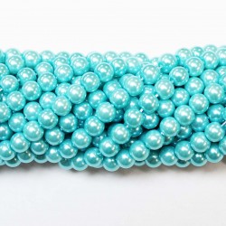 Beads-glass with plastic (Electroplating) 6mm (G06045)