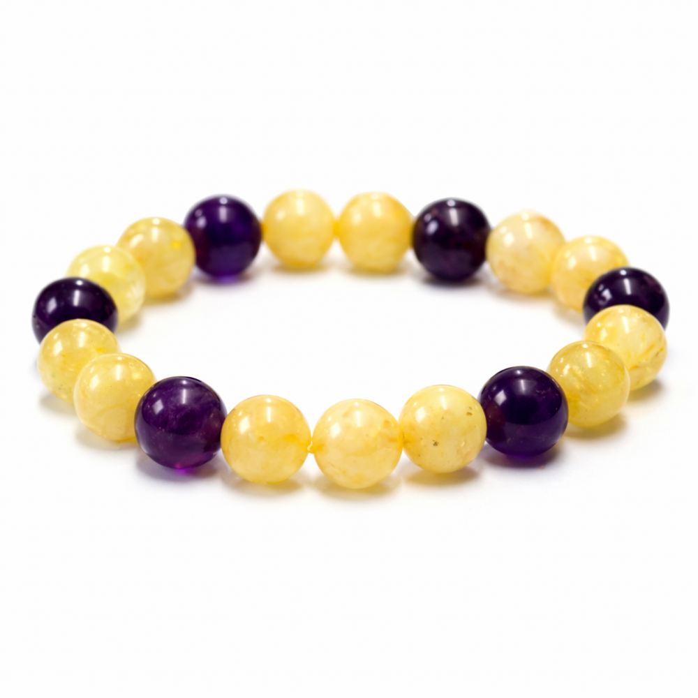 Citrine and Amethyst Bracelet