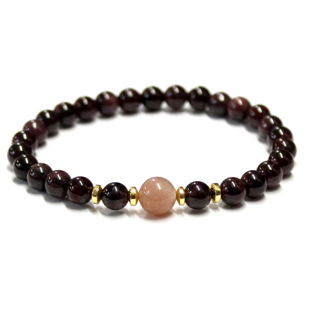Garnet/Sun stone/Hematite (130603)