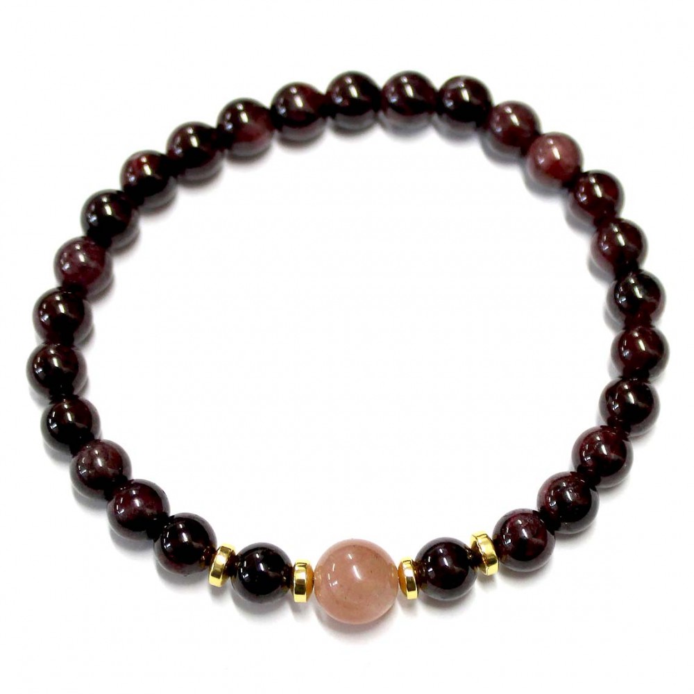Garnet/Sun stone/Hematite (130603)