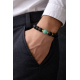 Men’s bracelet made of lava, amazonite and hematite