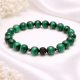 Natural Malachite and Hematite Bracelet