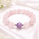 Rose Quartz, Amethyst and Hematite Bracelet