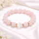 Rose Quartz, Hematite and Selenite Bracelet