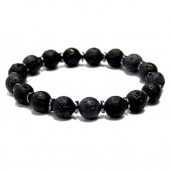 Men bracelet Lava/Hematite (201051)