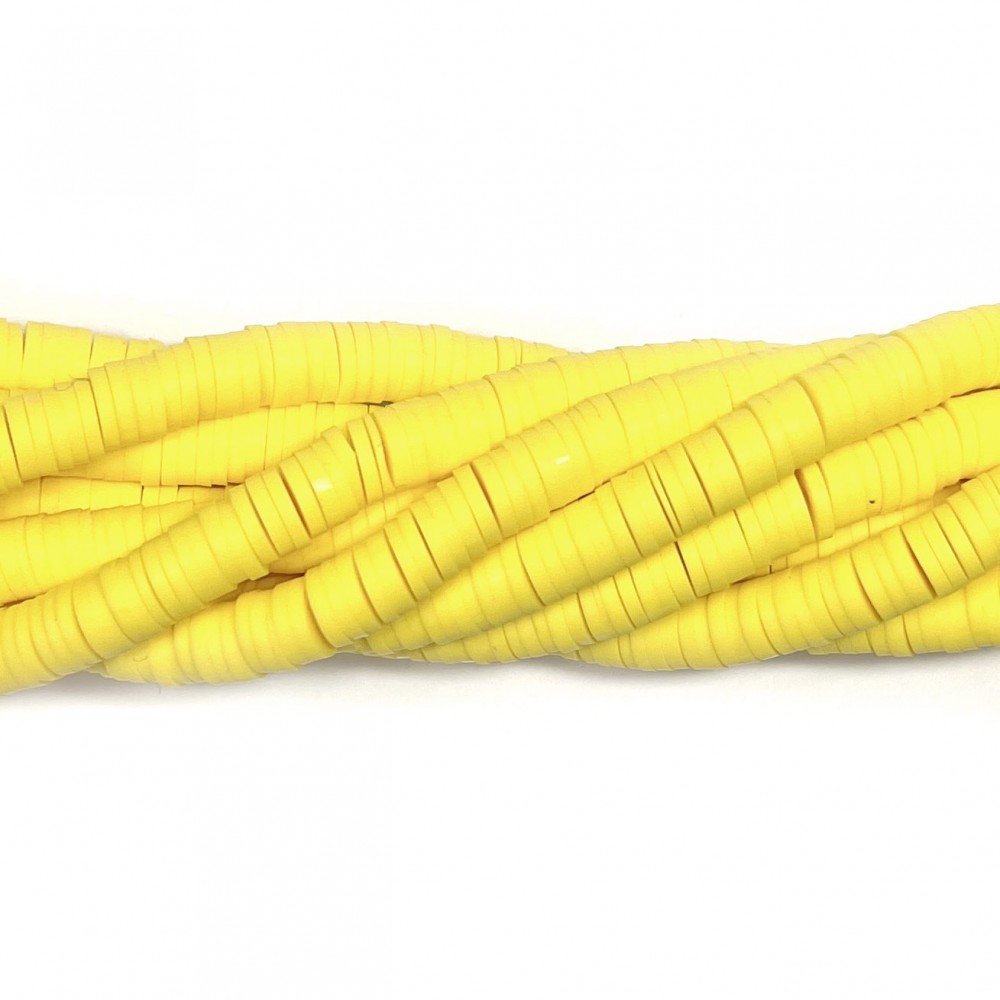 Polymer clay beads Heishi 6x1mm (H06047) 