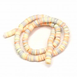 Polymer clay beads Heishi 6x1mm (H06029)