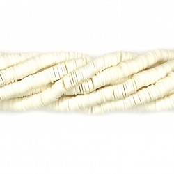 Polimēra māla pērlītes Heishi 8x1mm (H08000) 