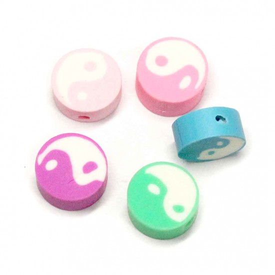 Silicone beads 10x5mm 5pcs. (S00013)