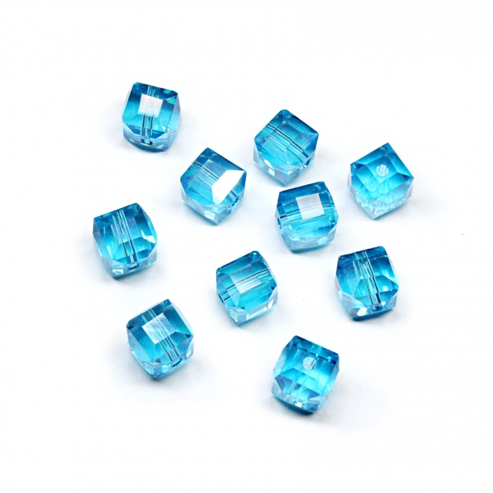Glass crystals 7 mm 10 pcs. (008001SK)