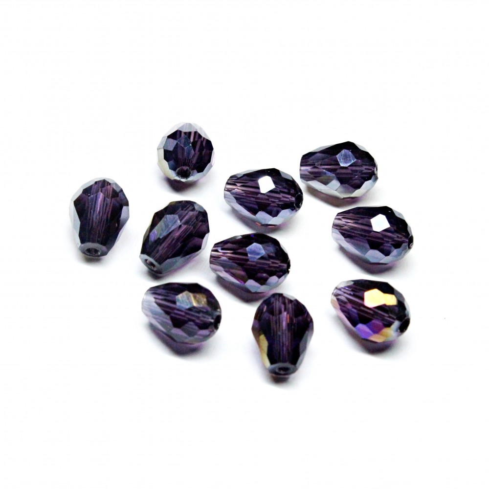 Glass crystals 10x8 mm 10 pcs. (010200SK)