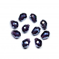 Glass crystals 10x8 mm 10 pcs. (010201SK)