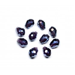 Glass crystals 10x8 mm 10 pcs. (010201SK)
