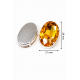 Oval Crystal in Silver Setting 29×21 mm (Gold) – 5 pcs