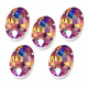 Oval Crystal in Silver Setting 29×21 mm (AB Coating) – 5 pcs