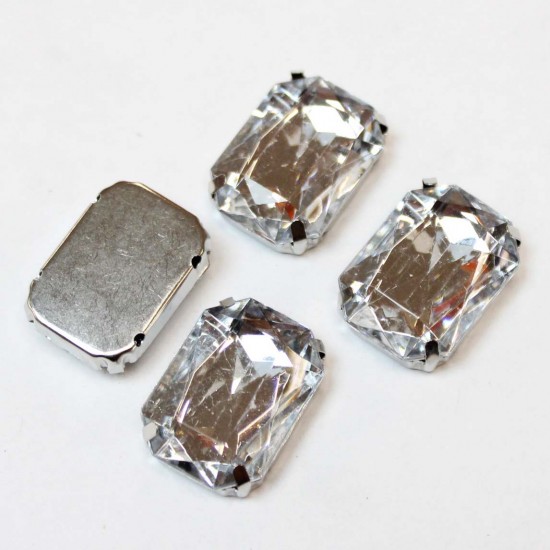 Õmblus Kristallid 25x18x8mm 4 psc. (025104PK)