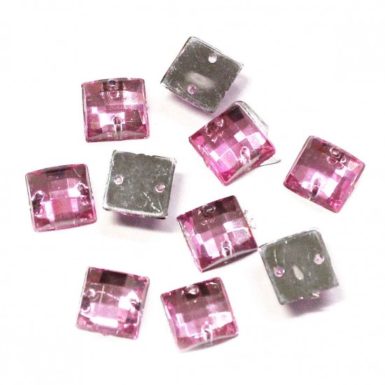 Kristaller för sömnad 8x8mm 10pcs. (208030PK)