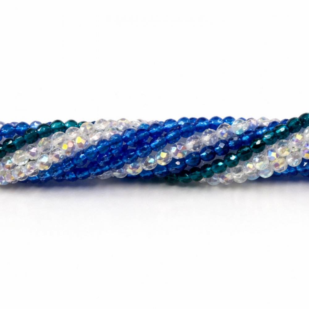 Glass crystals 2x2mm 