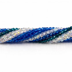 Glass crystals 2x2mm 