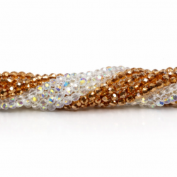 Glass crystals 2x2mm 