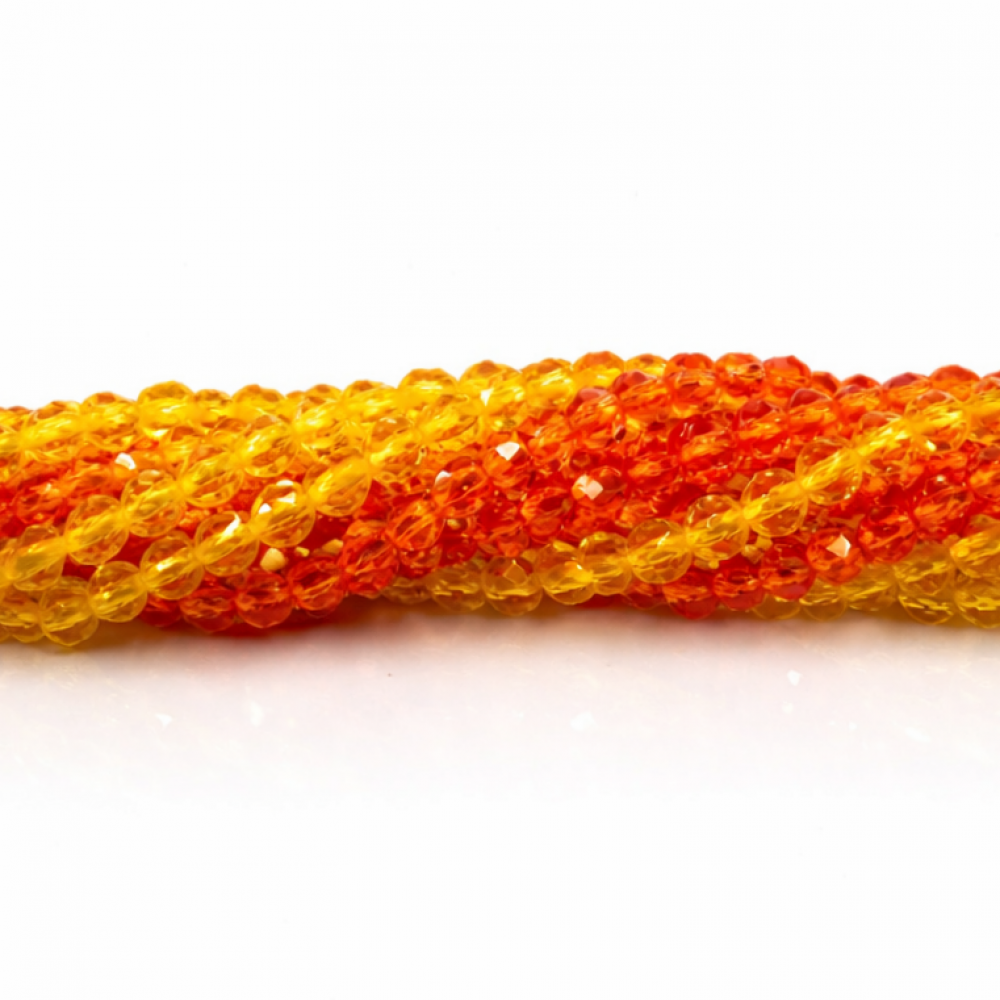 Glass crystals 3x3mm